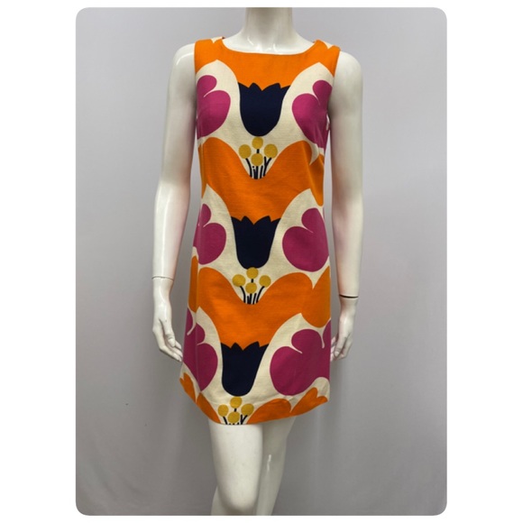 Lilly Pulitzer Dresses & Skirts - Lilly Pulitzer Dress Signed Floral Mod Retro 0